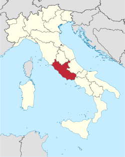 Región de Lazio en Italia