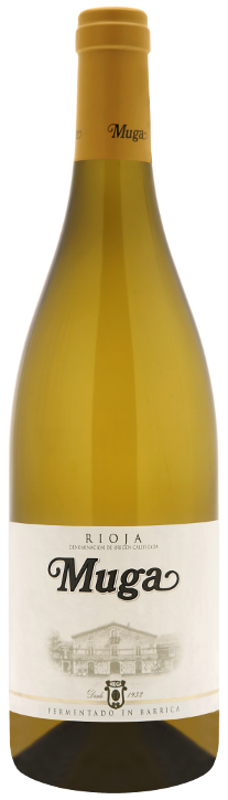 Botella de vino blanco Muga 2013
