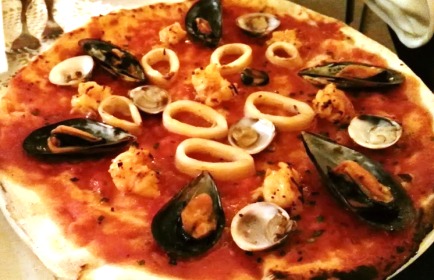Pizza en el Restaurante Italiano Casanova