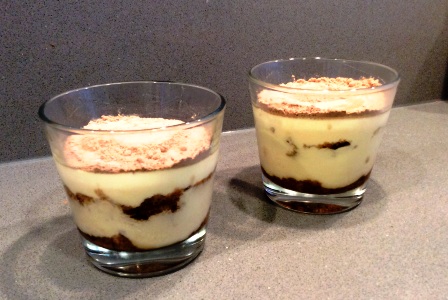 Copas de Tiramisú - La mesa del Conde