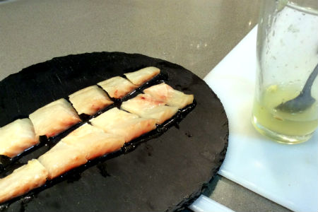 Marinar Lubina con limón el sashimi de lubina