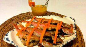 Salmonetes en salsa de naranja - Portada - A Tavola con il Conte