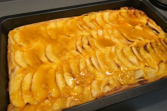 tarta de manzana casera