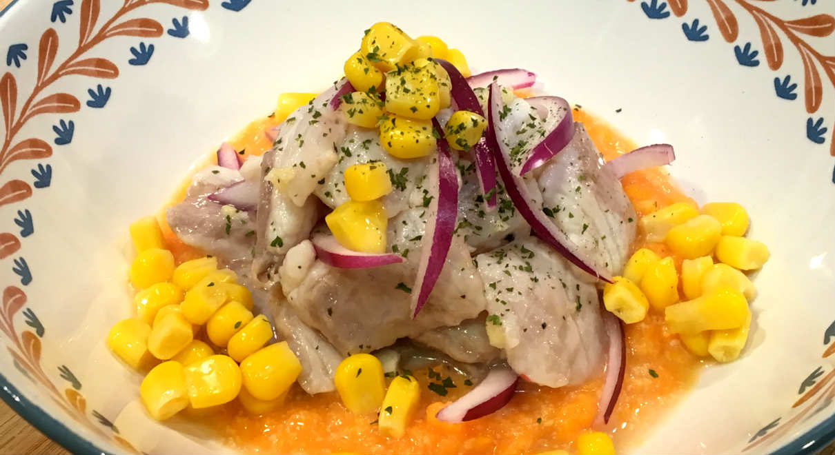 Ceviche de lubina - A Tavola con il Conte