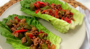 Taco de lechuga para carne picada