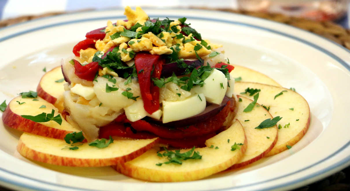 Ensalada de bacalao y pimientos - A Tavola con il Conte