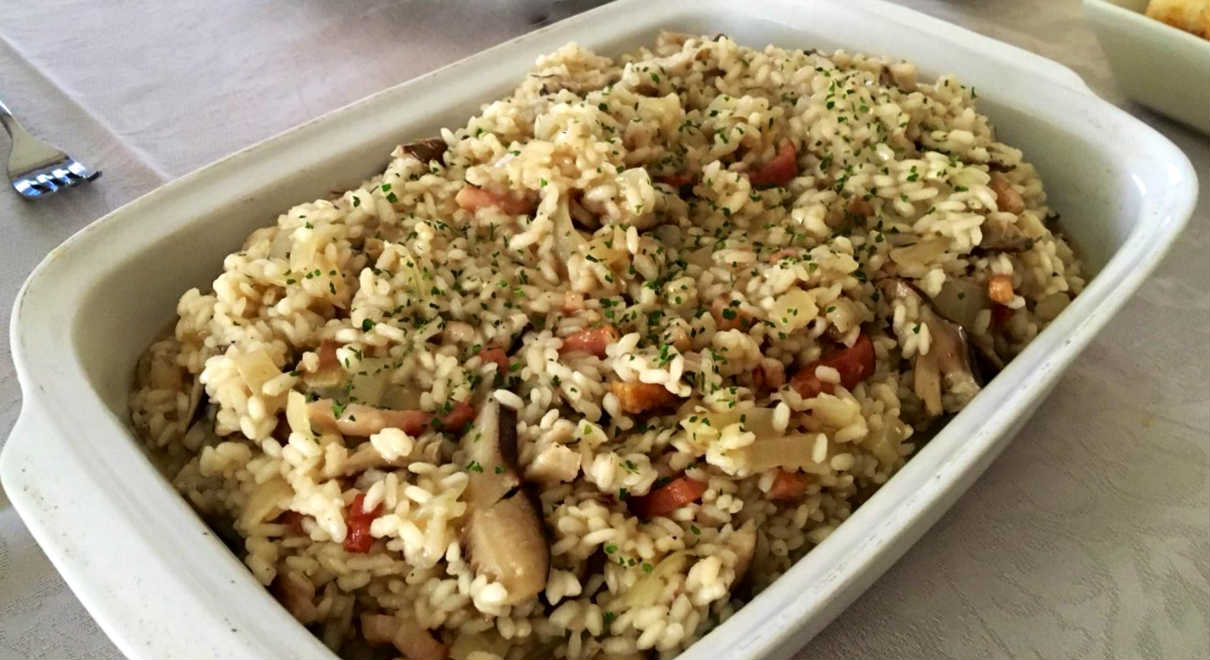 Risotto ai funghi casero - A Tavola con il conte