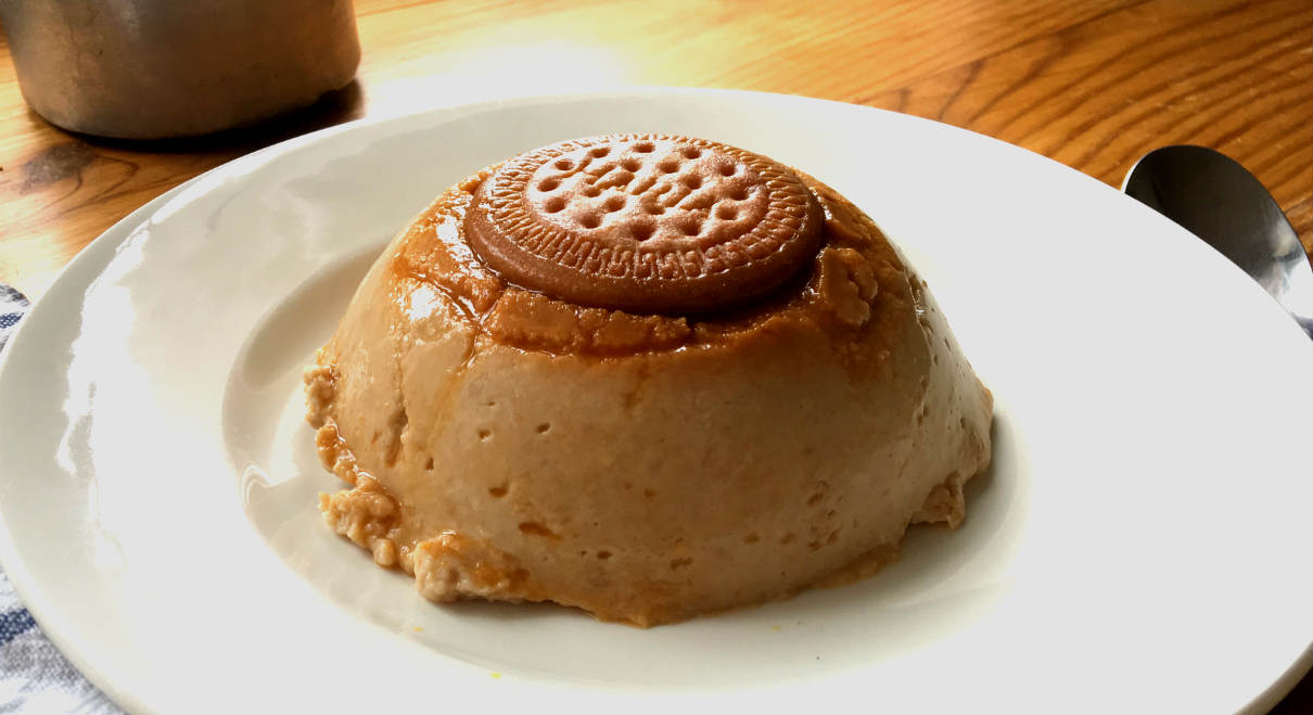 Flan de galletas maría - A Tavola con il Conte