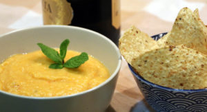 Humus de caki - La mesa del Conde