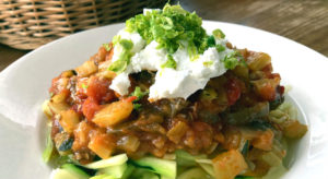 Spaghetti di zucchini alla norma - La mesa del Conde