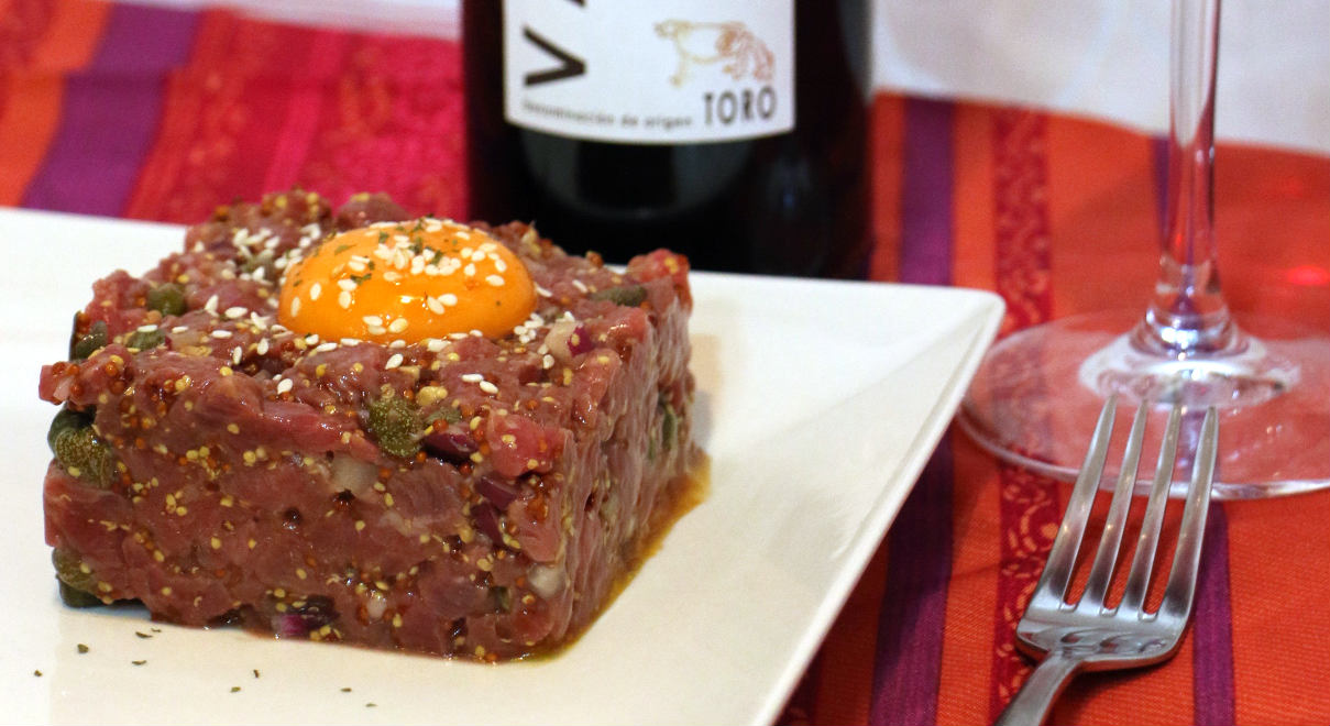 Steak tartare casero - La mesa del Conde