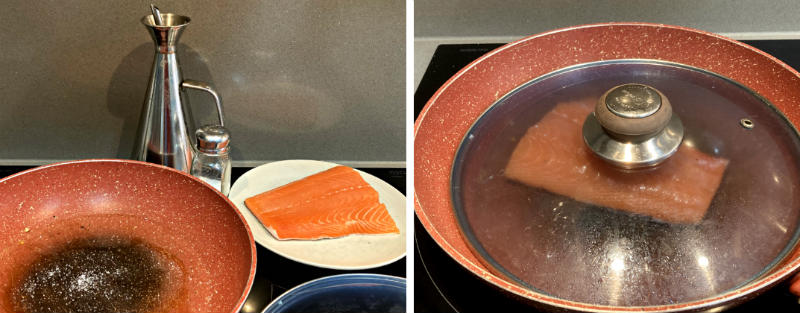 Preparamos el salmón a la plancha - La mesa del conde