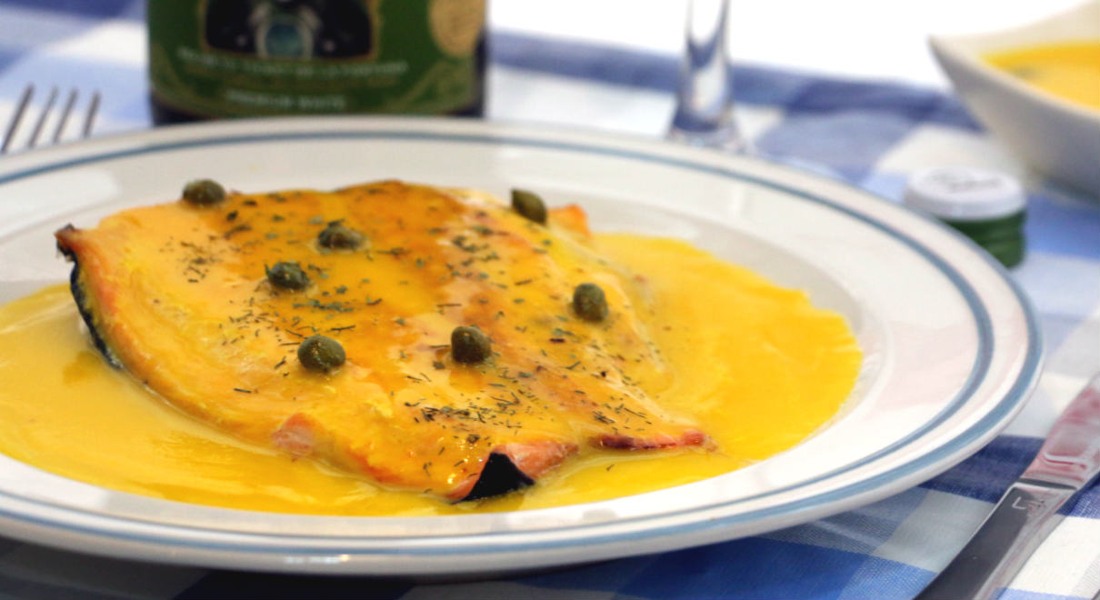 Salmón a la naranja - La mesa del Conde