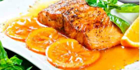 Salmon a la naranja