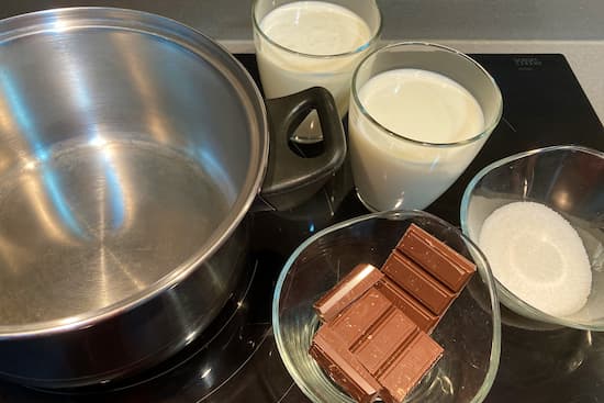 Preparamos la mezcla de chocolate - La mesa del Conde