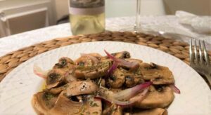 Champiñones en vinagre - La mesa del Conde