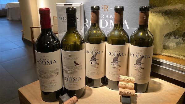 Vinos de bodega Finca Rodma en el Restaurante Trigo de Valladolid - La mesa del Conde