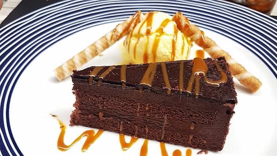 Brownie de chocolate en el Restaurante Casa Manolo - Imagen del restaurante
