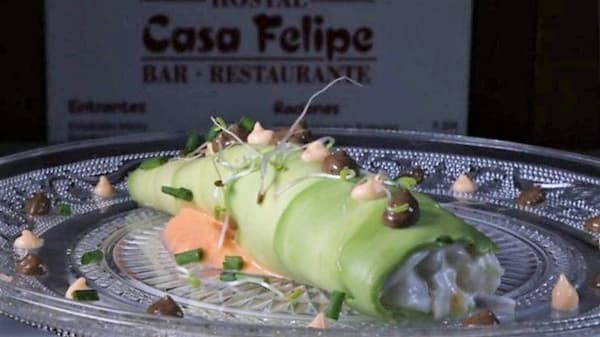 Canelón de aguacate - Restaurante Casa Felipe
