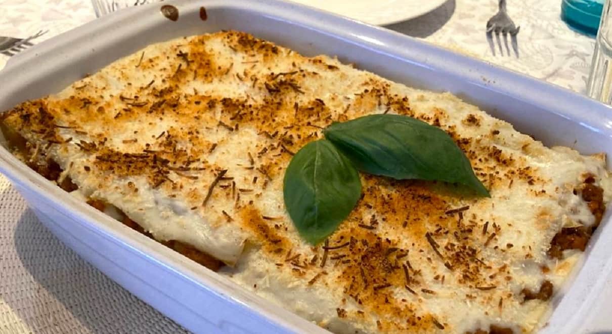 Lasaña de carne casera (lasagna al ragù) - La mesa del Conde