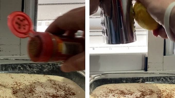 Espolvorear canela y ralladura de limón - La mesa del Conde