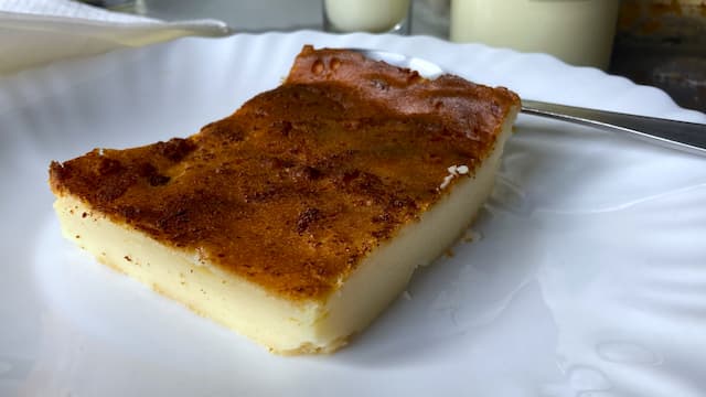 Armonía de la quesada casera con limoncello - La Mesa del Conde