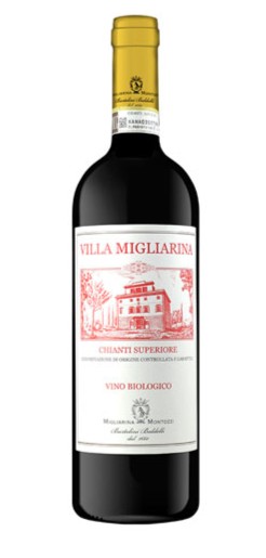 Botella de vino Villa Migliarina Chianti Superiore bio 2023