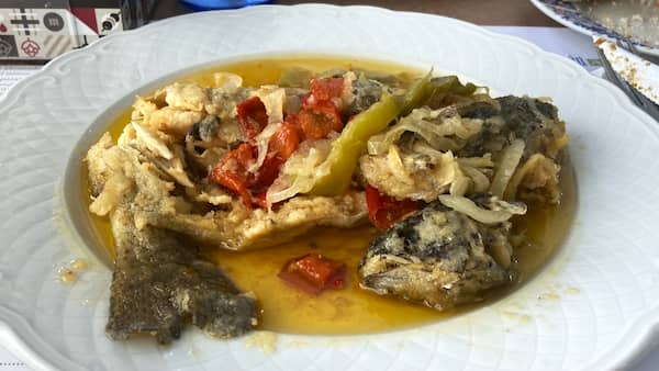 Trucha escabechada - La mesa del Conde