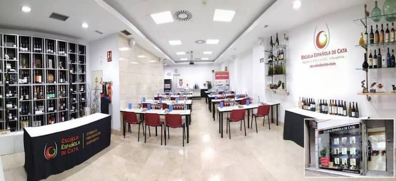Sala de formación de la Escuela Española de Cata en Madrid