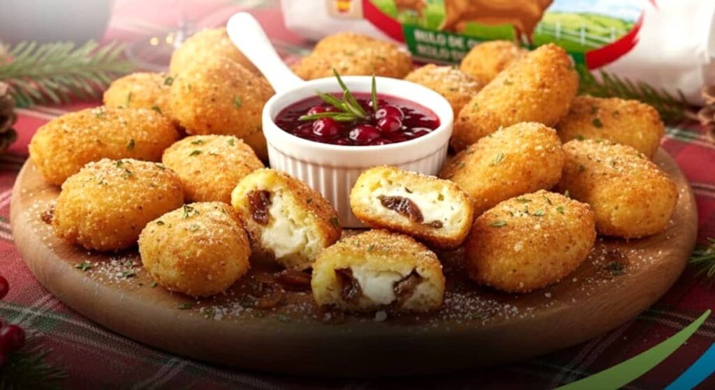 Croquetas de cebolla caramelizada y queso de cabra