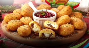 Croquetas de cebolla caramelizada y queso de cabra