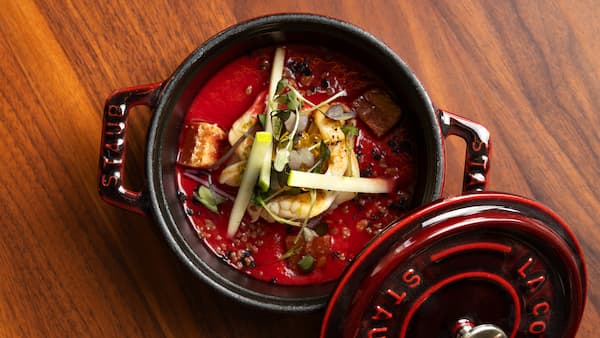 Gazpacho de remolacha y flor de vieira - Imagen de la marca