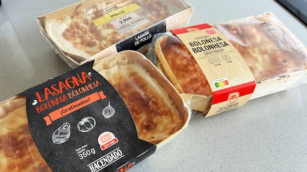 Lasañas de carne de supermercado - La mesa del Conde