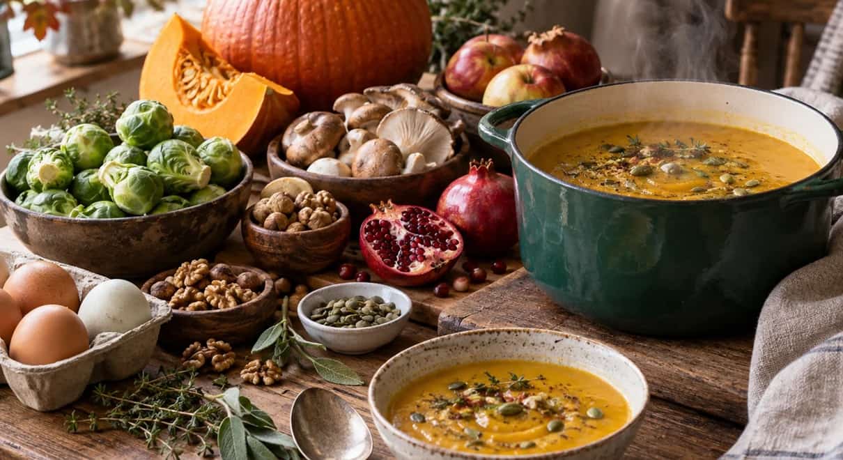Alimentos para el otoño - Imagen de ChatGPT